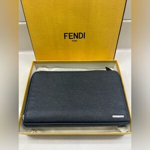 Sold Authentic Fendi Black Women/Men's Clucth Organizer
